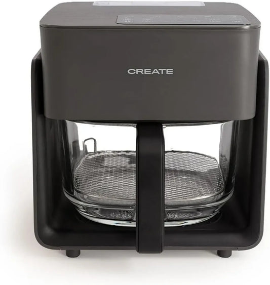 Friteuse à Air CREATE Crystal 4,2 L, 6 Programmes, Noir, 1300W