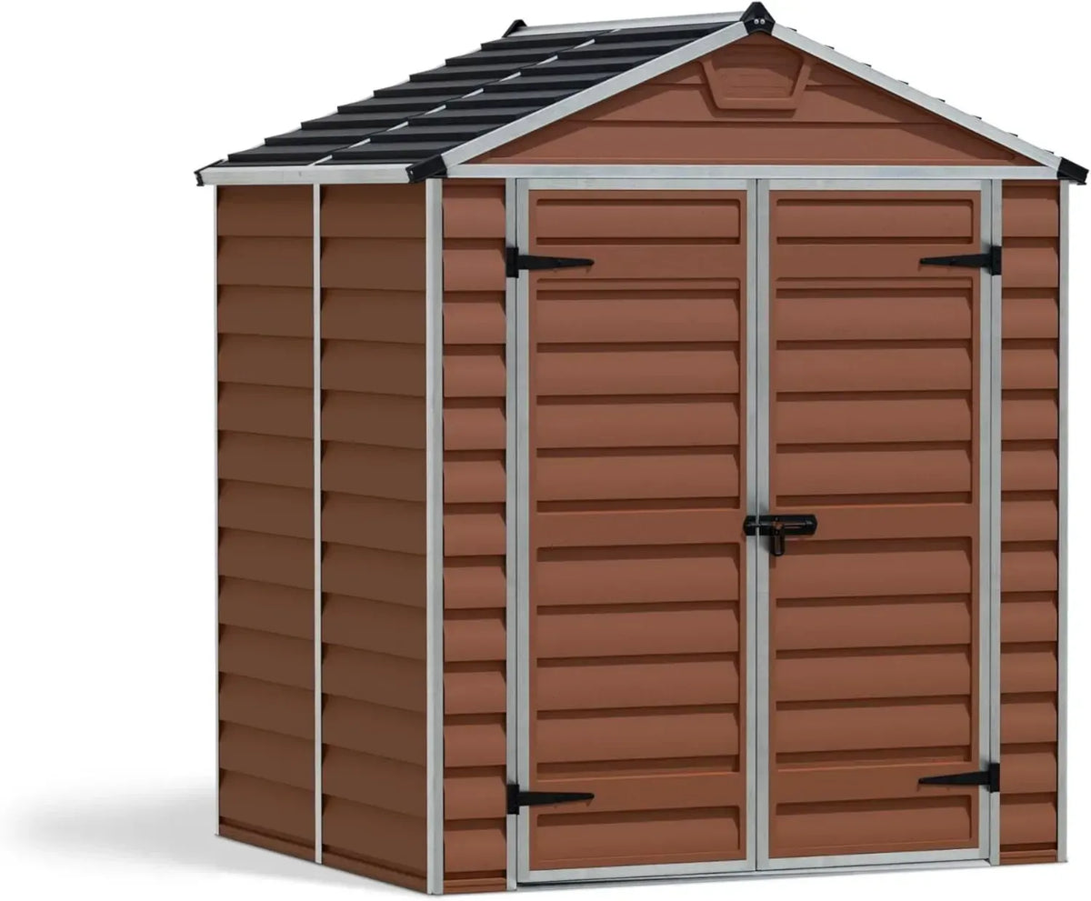 Abri de Jardin Skylight 2.8m² en Aluminium et Polycarbonate, Ambre - Canopia par Palram