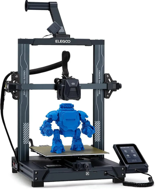 Imprimante 3D FDM ELEGOO Neptune 3 Pro avec Auto-Nivellement, Extrudeuse à Double Engrenage, Écran Tactile Amovible, Volume 225x225x280 mm