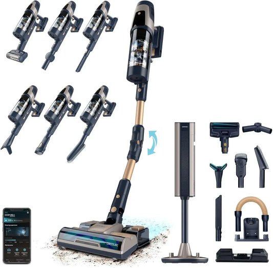 Aspirateur Balai sans Fil avec Base d'Auto-vidage et IA - Conga Rockstar RZ90