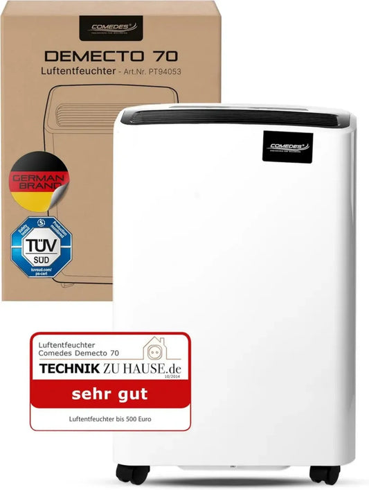 Déshumidificateur Comedes Demecto 70, 75L/jour, pour espaces jusqu'à 240m²
