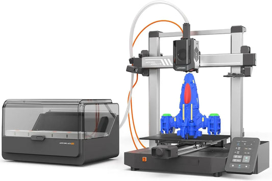 Imprimante 3D Anycubic Kobra V2, Impression Multicolore Rapide 600 mm/s, Auto-nivellement, Technologie Avancée de Buse, Format 255 x 255 x 260 mm